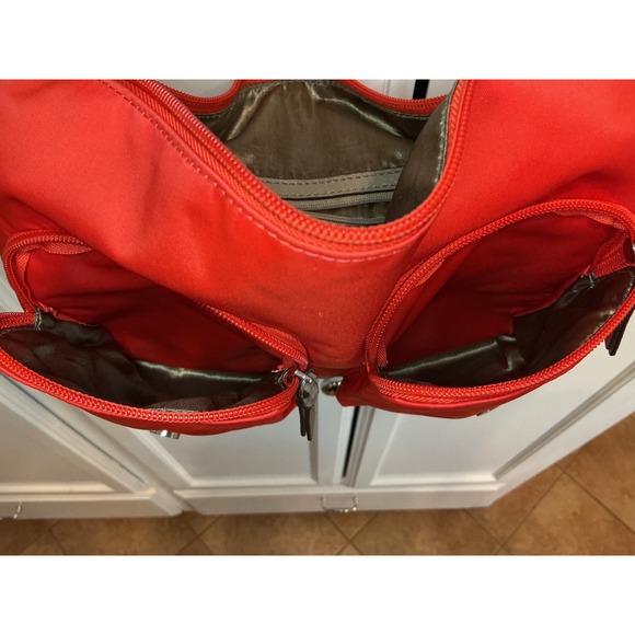 Dana Buchman Red Messenger‎ Crossbody Bag Travel Satchel Everyday Purse - Picture 16 of 16